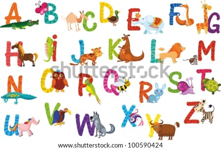 Animal Shaped Letters