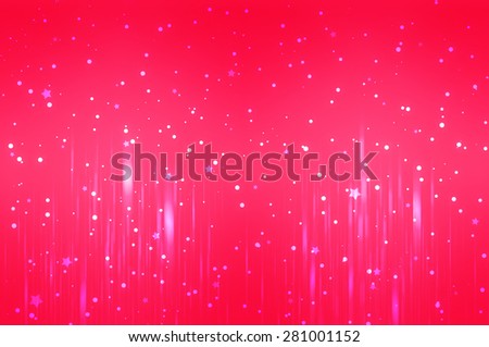 Red bright abstract background with stars