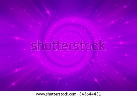 Abstract violet background spirals and galaxy