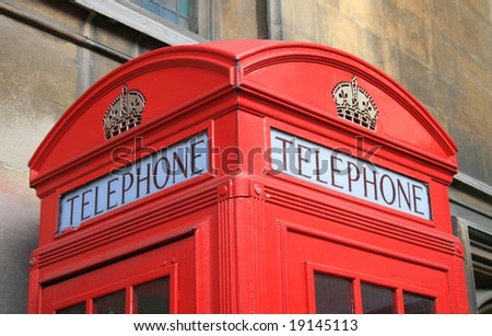 Traditional Red telephone box