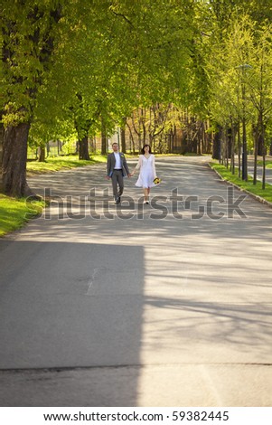 just  married running?by the way