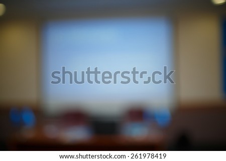Blur Abstract background international conference,meeting room for media design