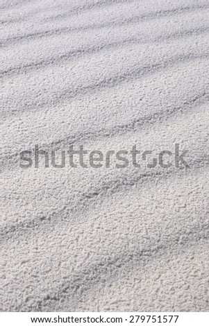 Detail of White Sand Grains Rippling on Desert Floor, White Sands National Monument, New Mexico, USA