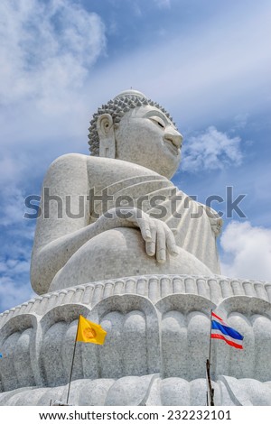 Big Buddha monument on the island in south of Thailand