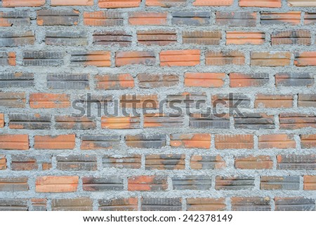black and orange brick wall background