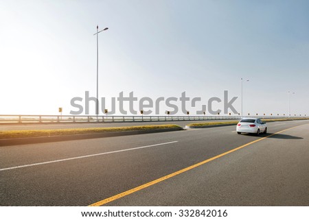 Car on a road.