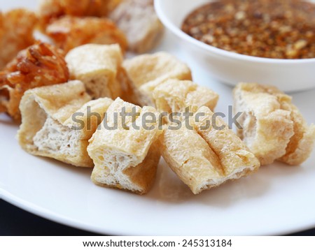 Fried Tofu Thai Snack