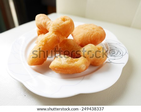 \'Pa Tong Kho\' Thai Style Deep-fried Dough Stick or popularly known as You Tiao, a popular Chinese cuisine