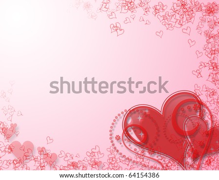 Valentine Background A raster illustration of a Valentine background. Horizontal.