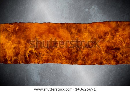 Heavy metal and fire background and banner great for your website or printed material.