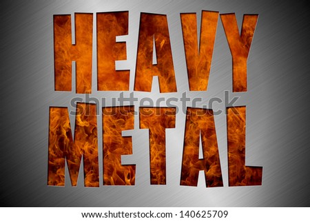 Cut out funky Heavy metal and real fire background and banner great for your website or printed material.
