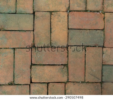 Bricks laid in a pattern