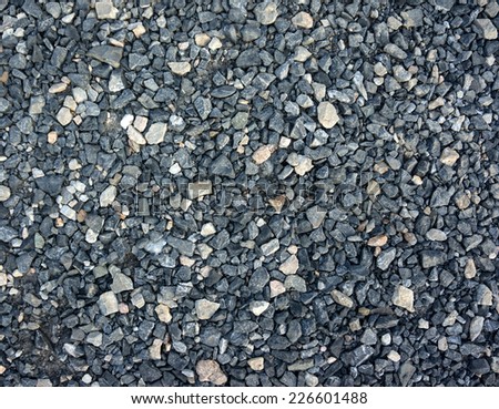 background of crushed gravel texture