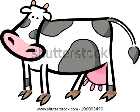 Cartoon Girl Cow