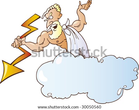 zeus greek god. stock vector : Greek God Zeus