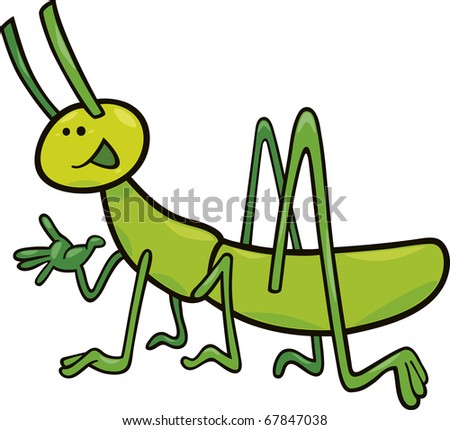 Cartoon Illustration Of Funny Grasshopper - 67847038 : Shutterstock Cartoon Illustration Of Funny Grasshopper - 67847038 : Shutterstock