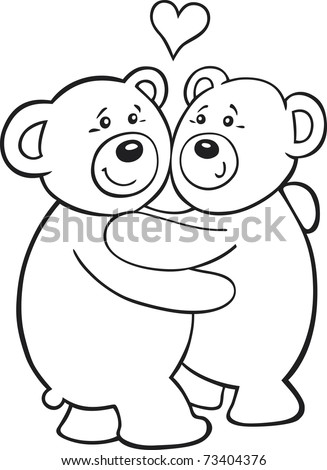 Two Bears Hugging Coloring Pages Two Bears Hugging Coloring Pages