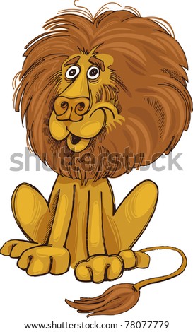 Cartoon African Lion