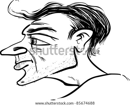 Man Profile Sketch