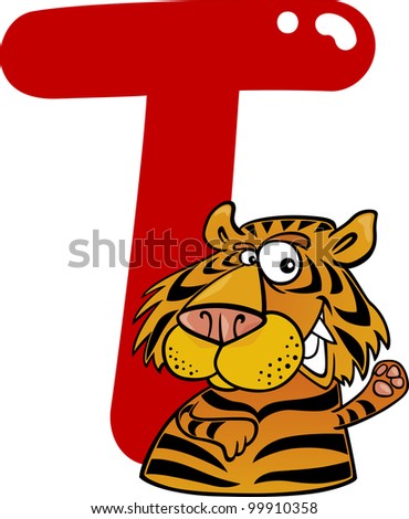 letter t tiger