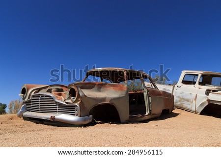Abandoned car from Solitaire, Namibia