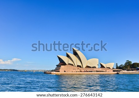 Sydney, Australia - January 25: Sydney Opera House in the afternoon on January 25, 2015 in Sydney, Australia. The Sydney Opera House is one of the most famous buildings in the world.