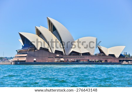 Sydney, Australia - January 25: Sydney Opera House in a sunny day on January 25, 2015 in Sydney, Australia. The Sydney Opera House is one of the most famous buildings in the world.