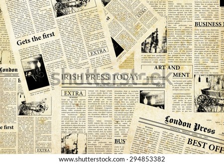 Old english newspapers background