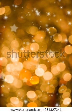 Extra golden background with stars and circle