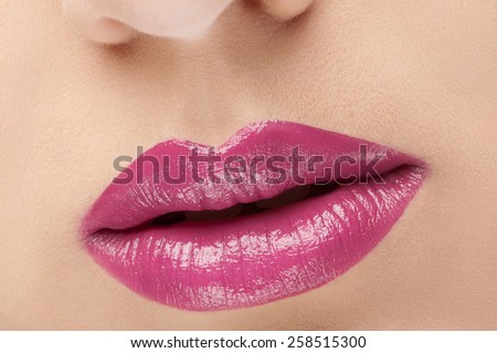 Pink lip gloss