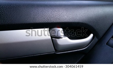 Lock door of car background