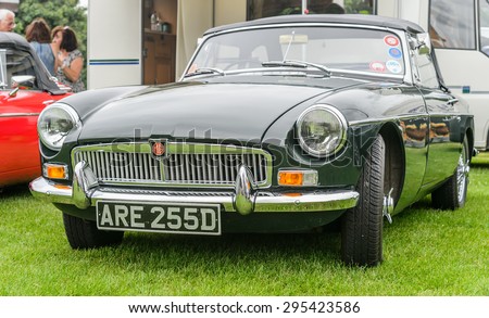 JULY 5: Vintage MG Northumberland classic vehicle show festival on July 5, 2015 in Corbridge Northumberland. This event is annual gathering of vintage cars and their owners and fans.