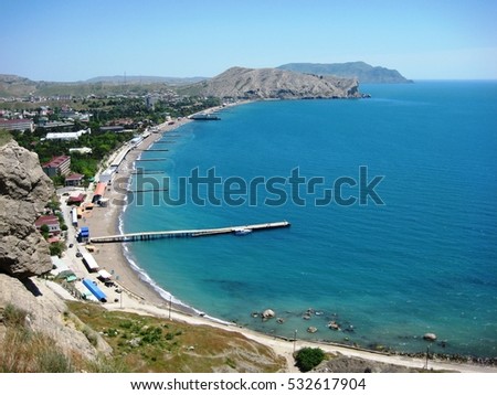 Coast of Black sea in Crimea
