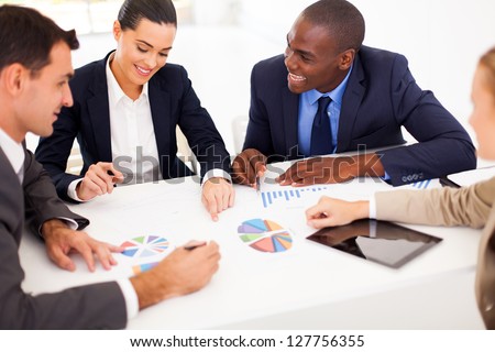 Group Of Business People Having Meeting Together