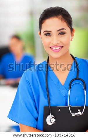 young female medical nurse in the office