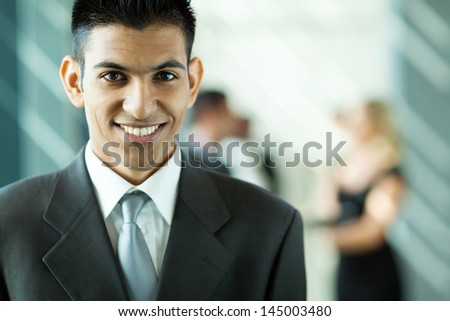 modern young middle easter businessman portrait in office