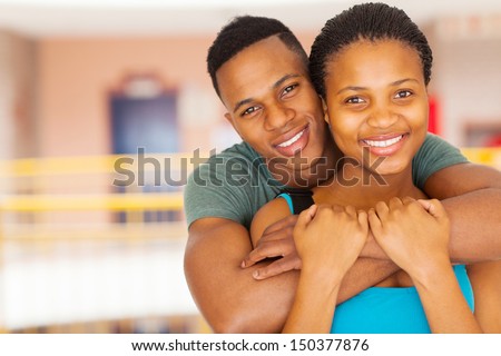 close up portrait of smiling afro american college couple close up portrait of smiling afro american college couple