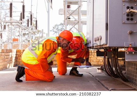 experienced electrical engineers working in substation