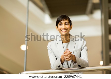 gorgeous indian businesswoman portrait in office