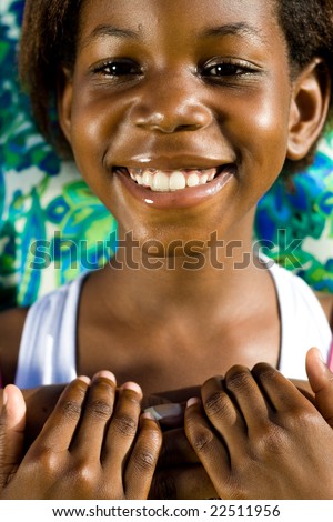 stock photo beautiful young african girl