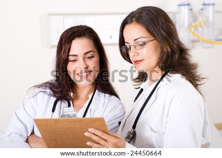 two female doctors in the medical ward