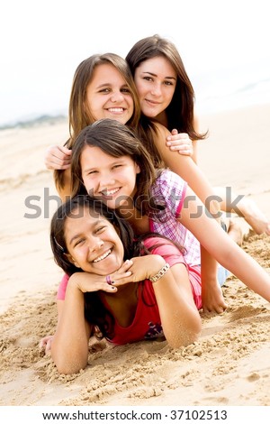 Friends In Beach
