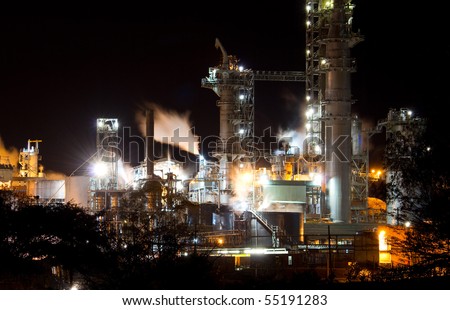 industrial night view