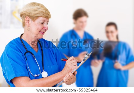 senior medical professional in hospital