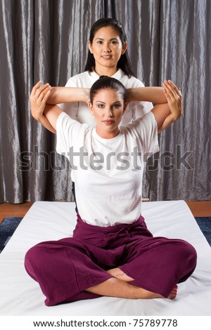 Thai massage stretch