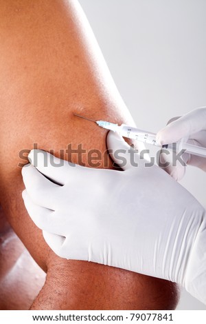 injection on the arm