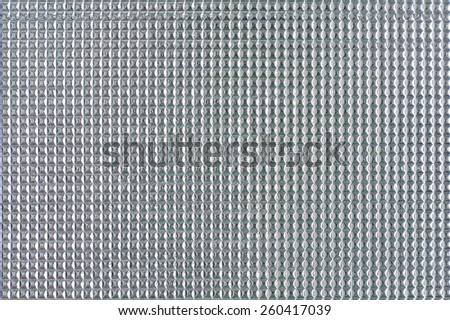 Aluminum sheet in square grid background texture