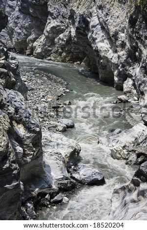 Mountains and River Rapids