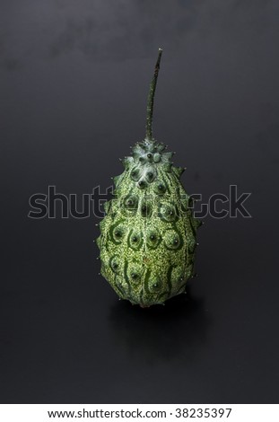 Cucumis metuliferus - Exotic fruit. kiwano. horned melon, African horned cucumber Anguriya.
