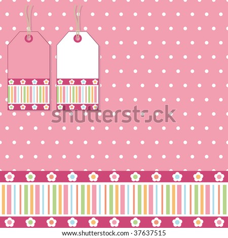 pink polka dot wallpaper. stock vector : pink polka dot
